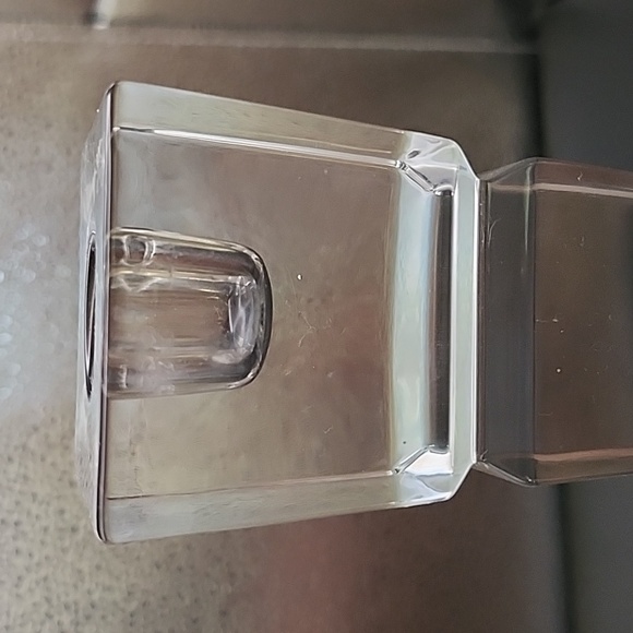 Pillar Candlestick Heavy Glass 8.25" - Picture 7 of 8